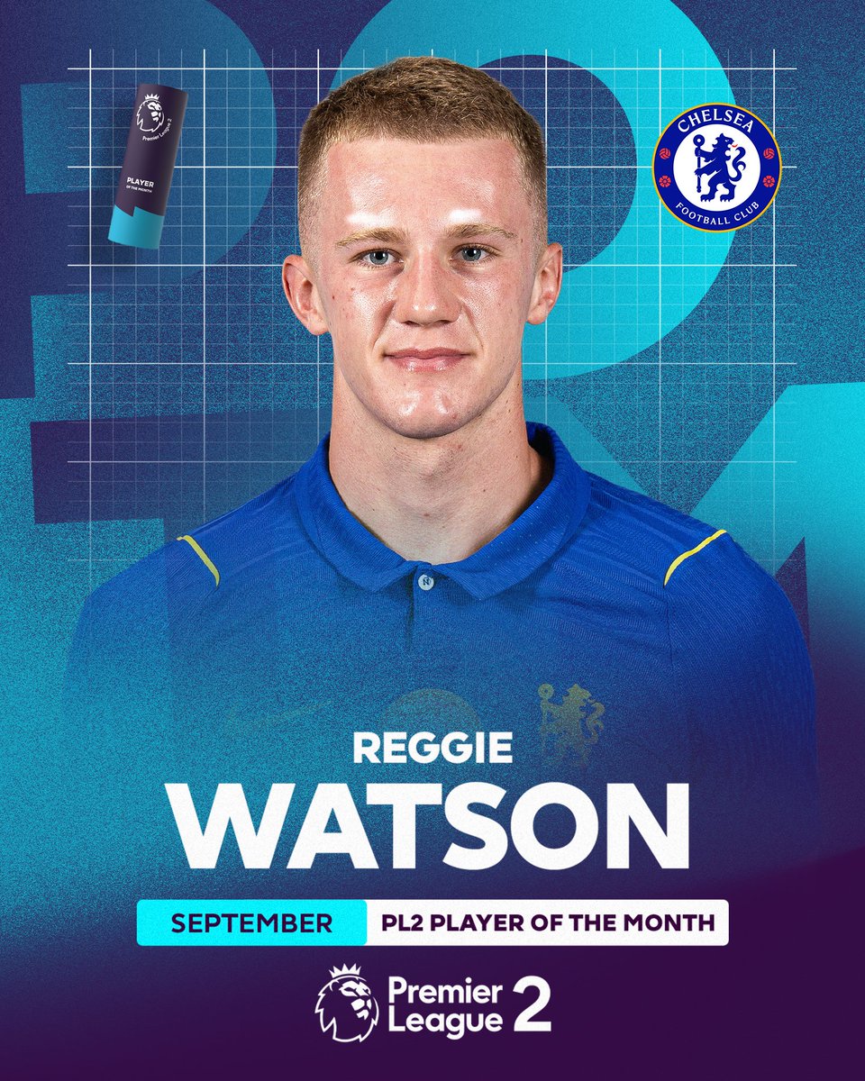 PLYouth's tweet photo. Introducing your #PL2 Player of the Month for September, @ChelseaFC's Reggie Watson 🙌

Read more 👉 https://t.co/mf5G6PjPkI https://t.co/aE6qfBA7eW
