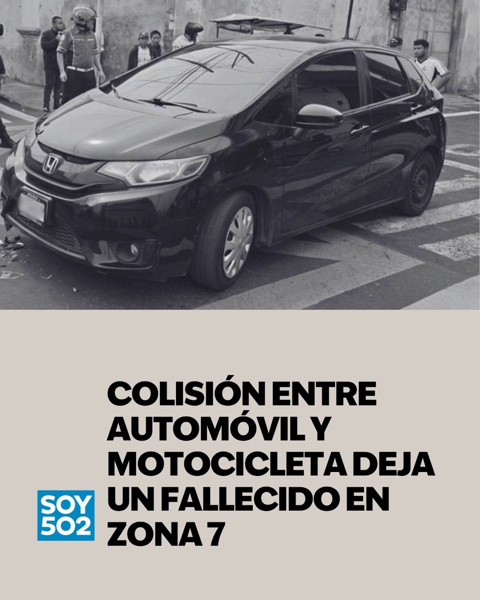 Mortal accidente: conductor fallece tras fuerte colisión en zona 7