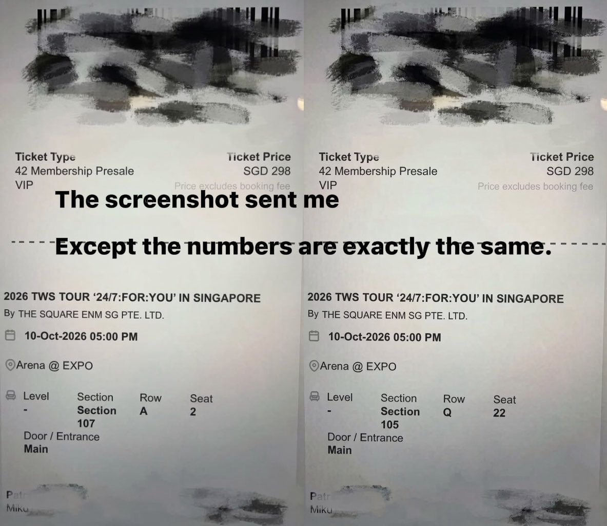 Lenorefvll's tweet photo. ⚠️ SCAM ALERT: @aeriyl7777 uses fake ticket screenshots to get a deposit, then disappears. The health certificate &amp; driver’s license they send are NOT trustworthy—may be fake. Do NOT send money. Block/report &amp; share.  #ScamAlert #TicketScam https://t.co/LFWbfQPty3