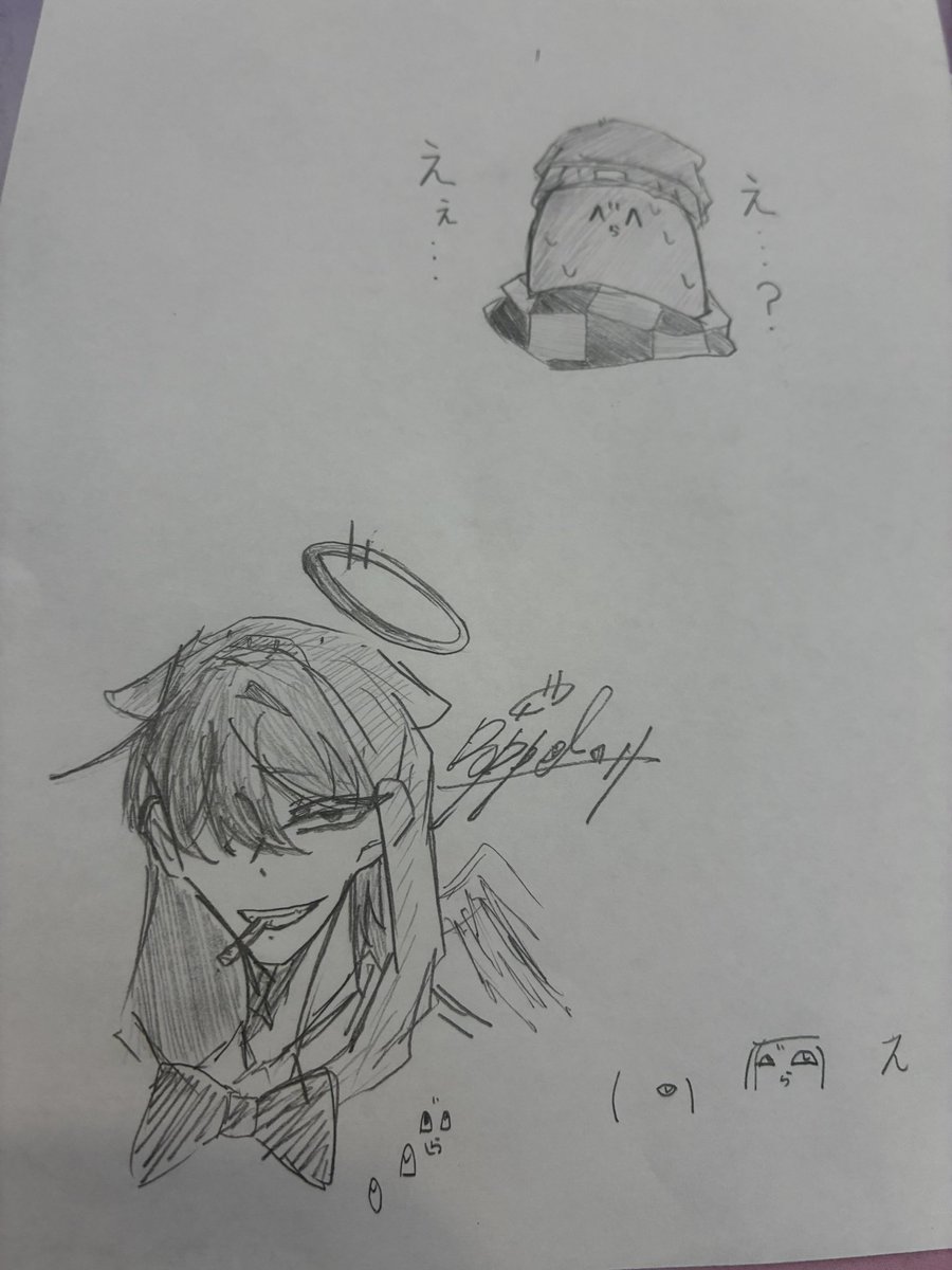 tetoro_science's tweet photo. いい顔沢山描けたね(オリと版権) https://t.co/fNZ43iRpfb