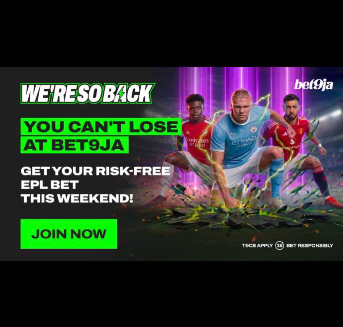 Ajebopunter's tweet photo. Single &amp; 2/2 FT X ON Bet9jaOfficial 🍀

5TGXBFV

5TGXBXR

5TGXDSZ

Remember to always Bet Responsibly 🔞 #Bet9jaCode https://t.co/FkCBzN6aWz