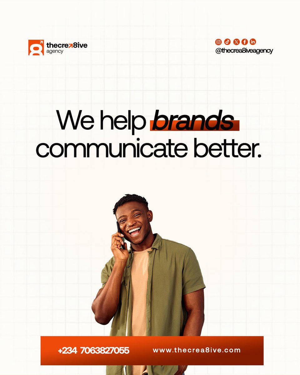 Thecrea8ive's tweet photo. We aren't just here to make things look good. We are here to make ideas communicate, connect and create impact.

This is TheCrea8ive Agency.

#TheCrea8iveAgency
#WhoWeAre
#Crea8iveAgency
#BrandIdentity
#DigitalCreatives https://t.co/6H89or5n5l