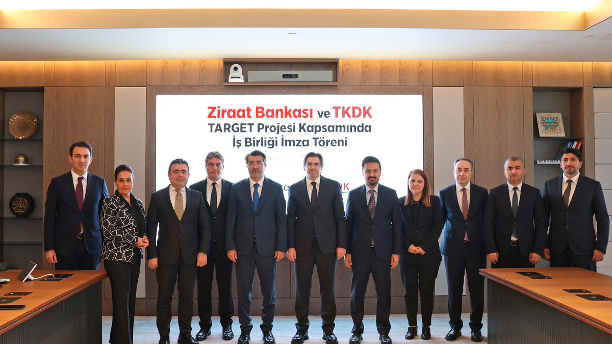 tkdkonline's tweet photo. TKDK ile Ziraat Bankası arasında Türkiye Tarım-Gıda Sektörünün İstihdam ve Kırsal Refah İçin Dönüşüm Projesi (TARGET) kapsamında tarım ve gıda sektöründeki yatırımların finansmanına yönelik iş birliği protokolü imzalandı.

Haberin devamı için:
🔗https://t.co/t1vE9AizJV https://t.co/VCYMuMPc1i