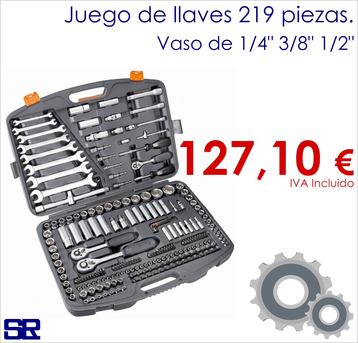 SumLaRonda's tweet photo. Juego de #llaves #Alyco, fabricado en acero Cromo-Vanadio de alta resistencia, incluye vasos, carracas, puntas ...
Calidad profesional, maletín organizado y resistente. Ideal para taller, hogar… 👉 https://t.co/QmF5SqjxCv
#ofertasLugo #bricolaje #herramientas #Ferreteríaonline https://t.co/XE75z6EOyk