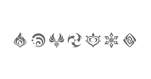 rightcalmit's tweet photo. I JUST REALISED that the order of the elemental symbols spells in the menu spell 'Genshin' https://t.co/v92sHyoQ48