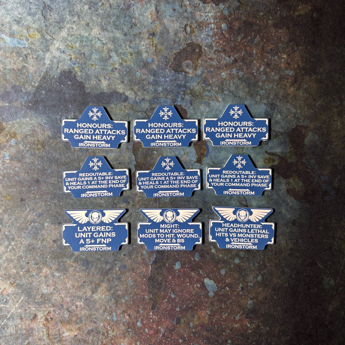 ppaintedstudios's tweet photo. ⚔️ All our codex-compliant Battle Brother detachment token sets are now available:

https://t.co/63wa36oPft https://t.co/BsIx5tOkiN