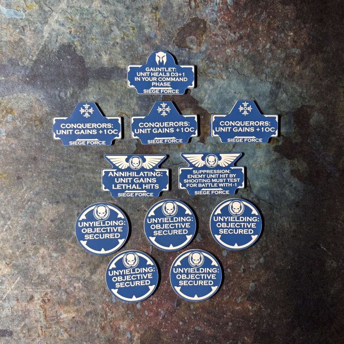 ppaintedstudios's tweet photo. ⚔️ All our codex-compliant Battle Brother detachment token sets are now available:

https://t.co/63wa36oPft https://t.co/BsIx5tOkiN
