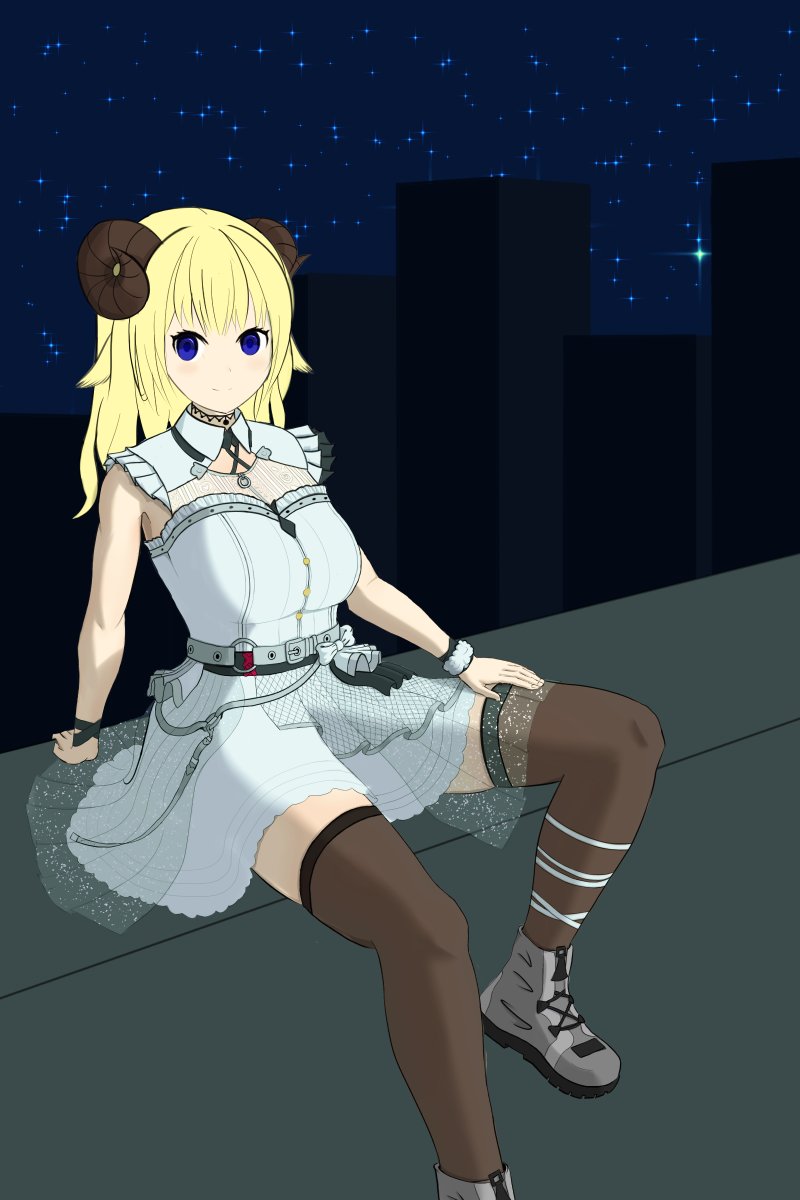 Mofumaze's tweet photo. @Azelinaart003 Been chiping at this for a while now. Trying new technique and testing the limit of my current skills https://t.co/dWSceBiH0a