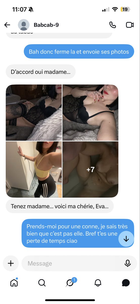 Eloodiiee13e's tweet photo. @9Babcab57887 apparement c’est sa femme 😂😂😂😂 plus c’est gros plus ça passe
#soumis #findom #domina #moneyslave #fetichiste #slave #pied #paypig https://t.co/qBj7M06yvJ