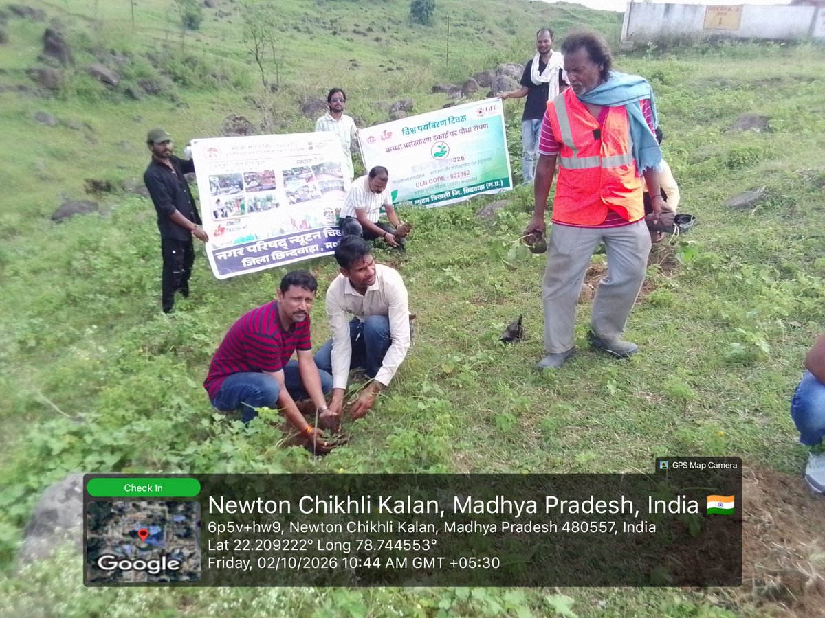 newtonchikhali's tweet photo. Swachh newton CHIKHLI ...2 October  "SWACHH DIVAS" EK PED MAA KE NAAM
 (@SwachhBharatGov, 
@SwachhBharat, 
@MoHUA_India
@MoJSDDWS
@urbansbmmp
@mpurbandeptt @newtonchikhli
#SHS2026 #SwachhataHiSeva2026
#SBM_U 
#SwachhMadhyaPradesh 
#SwachhBharat https://t.co/agH5Pc6bgx