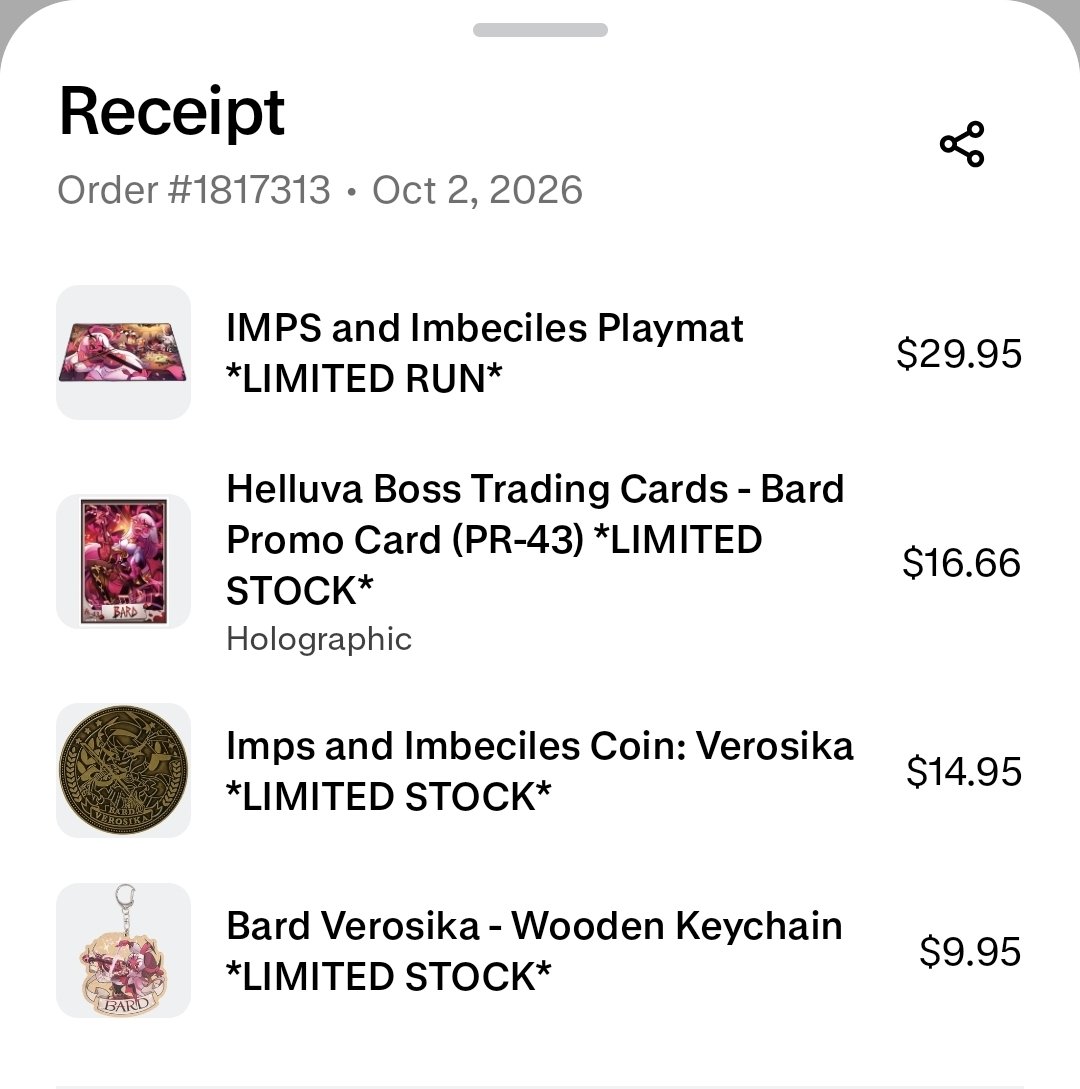 0bsidian_1nK's tweet photo. Yup.....totally worth it! 😎
#HelluvaBoss‌ #HelluvaBossMerch #VerosikaMayday #SharkRobotStore https://t.co/DKSpDXRpQn