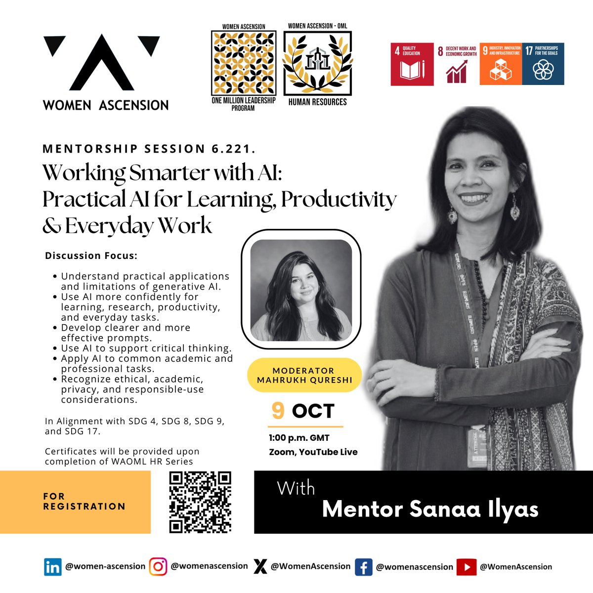 WomenAscension's tweet photo. #Women #Empower #InPower #WomenAscensionLeadership2030 #WAOML #WomenAscension #WAHR #ArtificialIntelligence #AIForLearning #AIProductivity #DigitalSkills #ResponsibleAI #LeadershipForSustainability #UnitedForImpact #Global https://t.co/sVnXMHklsc