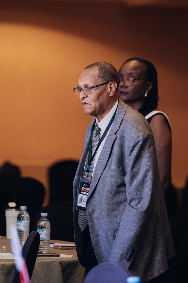 UgArchSociety's tweet photo. The #ArchitectsSymposium is underway, bringing together industry stakeholders to reflect on the history &amp; evolution of Ugandan architecture🛖🏘️

We mark 60 years of the Uganda Society of Architects &amp; 30 years of the Architects Registration Board

#USAat60 #ARBat30 #UgArchSociety https://t.co/cQqDUXl82u