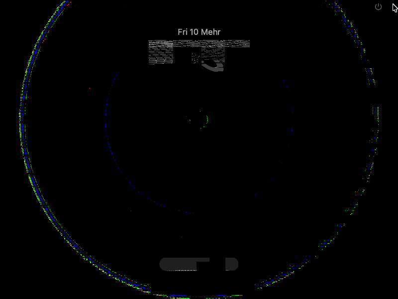 DaylonValorant's tweet photo. flaky SD card fixes first, then real hardware.
progress is slow, but here's loginwindow, with no skipping.
entire setup flow worked as normal, with severe rendering artifacts. https://t.co/kVrfvCmSRt