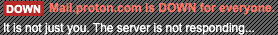 MidocadA's tweet photo. Service is down @ProtonSupport 
You guys okay? https://t.co/ZzgQHTwxbJ