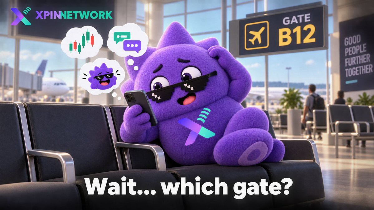 XPINNetwork's tweet photo. Opened my phone to check the boarding gate.

Checked the charts.
Replied to the group chat.
Sent three memes.

Still don’t know the gate. 🫠✈️

Tell me it’s not just me. 👀 https://t.co/wo5yq8ZMhy