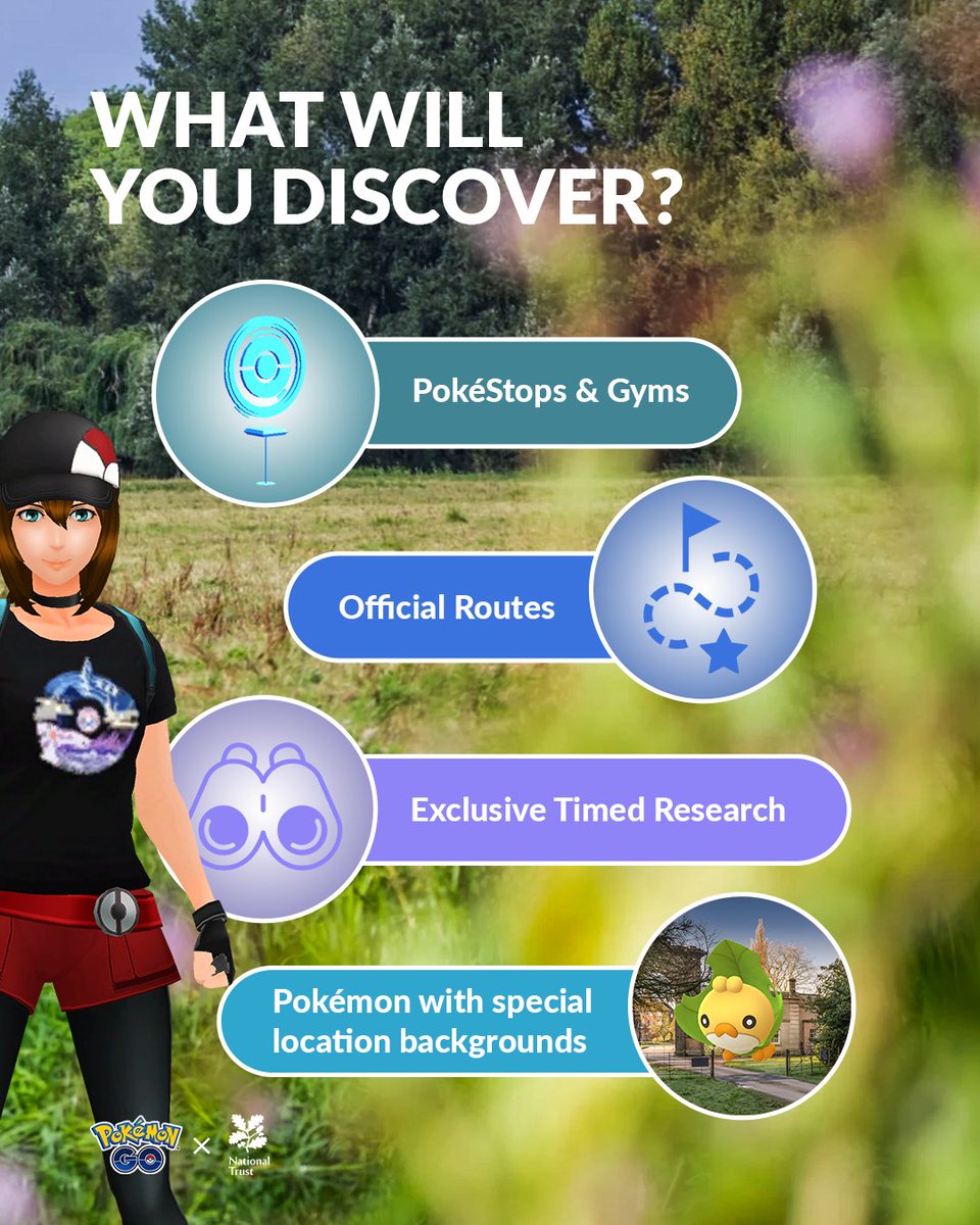 pokemongoappuk's tweet photo. The leaves are turning brown ๐ and it's time to get your boots on and head out to your local National Trust site as the adventure continues!
#PokemonGO #PokemonGOCommunity #PokemonGOUK https://t.co/hHJuv7KHqE