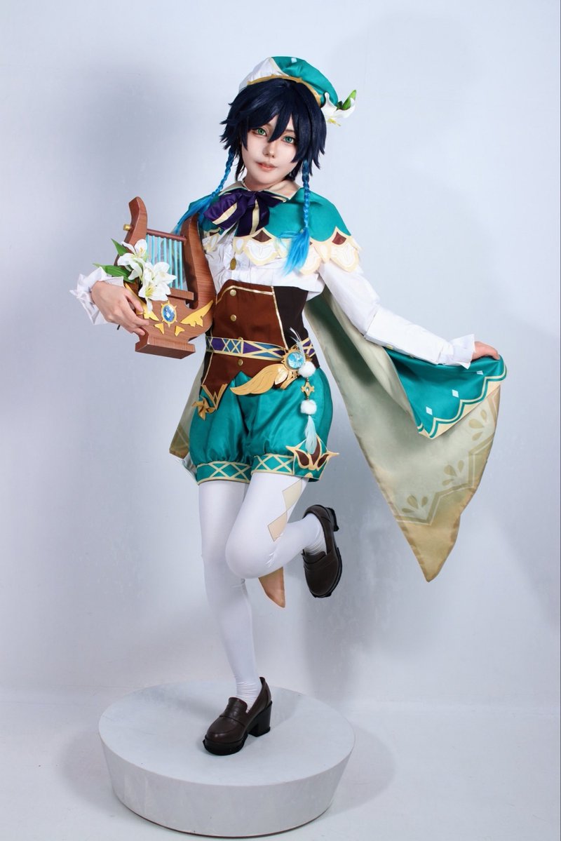 mr_oroka's tweet photo. cos/Venti
憧れのフィギュア風撮影〜💚

📸：@meiphoto_sleepy さん
#GenshinImpactcosplay https://t.co/JhKw1RRjRf