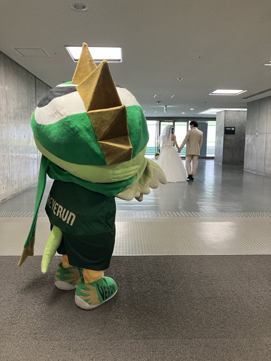 reverun_verdy's tweet photo. おでかけ大作戦でけっこん式とウエディングフォトにさんかしてきたルン💚けっこん式はまいかいドキドキすルンだ！
ウエディングフォトはみどりいっぱいで、すてきなしゃしんがたくさんとれたルン！
とっても楽しくて、しあわせなじかんだったルン💚よんでくれてありがとうだルン💚
#verdy
#リヴェルン https://t.co/W01wrVex1b