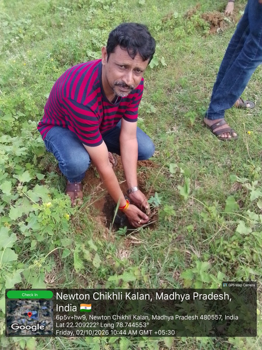 newtonchikhali's tweet photo. Swachh newton CHIKHLI ...2 October  "SWACHH DIVAS" EK PED MAA KE NAAM
 (@SwachhBharatGov, 
@SwachhBharat, 
@MoHUA_India
@MoJSDDWS
@urbansbmmp
@mpurbandeptt @newtonchikhli
#SHS2026 #SwachhataHiSeva2026
#SBM_U 
#SwachhMadhyaPradesh 
#SwachhBharat https://t.co/ceGrtGgCe6