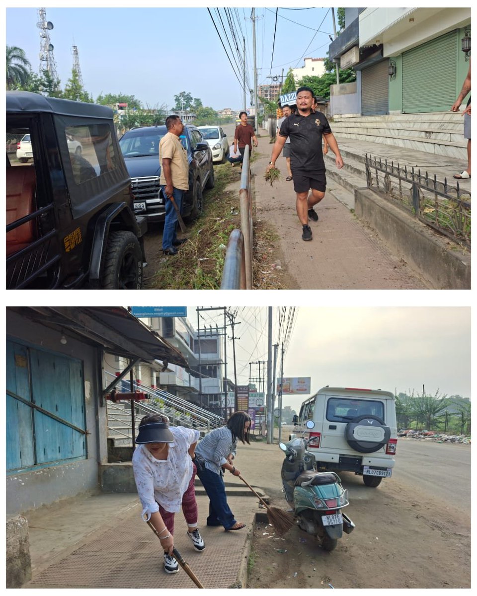 VitohoY88747's tweet photo. 4 Ghaspani-1 mandal karyakrata's participated in cleanliness drive in and around super market with Bjp Dimapur District today on the occasion of Gandhi jayanti  under the aegies of seva Sankalp Abhiyan.
@narendramodi 
@AmitShah 
@jacob_zhimomi @DimapurBJP @4Ghaspani-I https://t.co/qPPg82tJN1