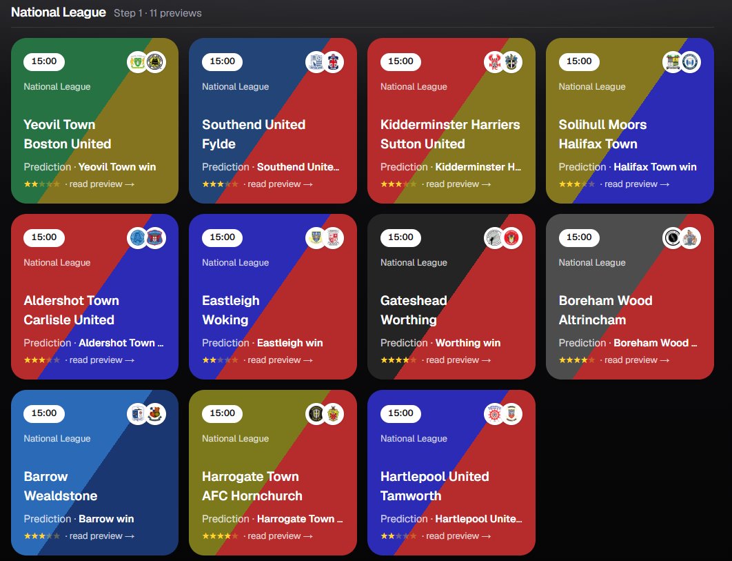 NLbetpreview's tweet photo. We're ready for the weekend:  33 Match Previews on the site - starting with the National League. https://t.co/HZcTQNg6ju