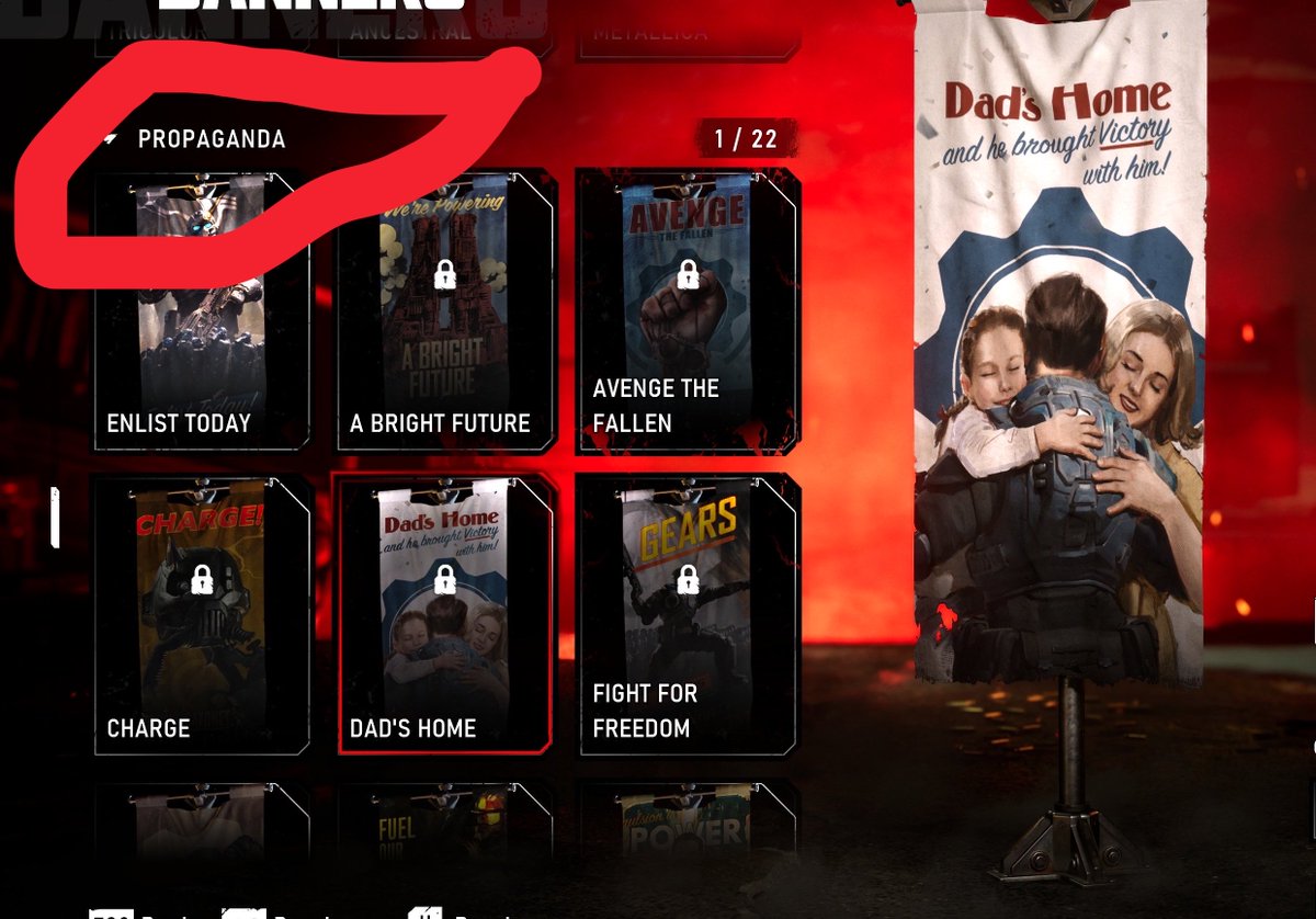 Pirat_Nation's tweet photo. Several fans are calling out Gears E-day devs for a poster about a white family, white dad, littered with bullets before you walk in.

They claim that the devs hate happy families, beacuse the flag is called “propaganda” https://t.co/T4gcgLP4wZ