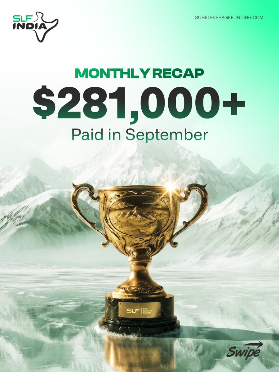 SureleverageIN's tweet photo. SEPTEMBER PAYOUT RECAP

$281,000+ PAID TO OUR TRADERS

Recognising September’s top payout earners from INDIA 🇮🇳

Tilak Gandhi - $8,929 | 2 payouts
Shivam Swami - $6,000 | 1 payout
Asad Patel - $4,259 | 1 payout
Mohsin Patel - $4,218 | 1 payout
Hari Prakash - $3,287 | 1 payout

International Sure Leverage traders are not included in the above list.

24 business hours payout guarantee or +10% compensation.

Built to Pay. Built on Trust.