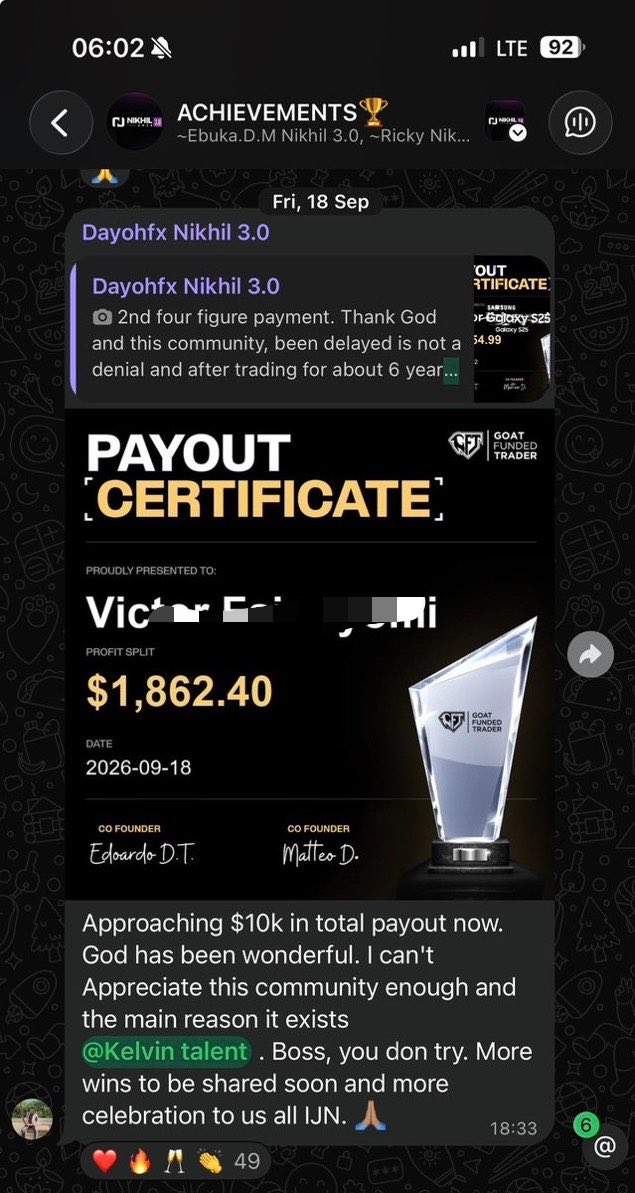 Kelvintalent_'s tweet photo. Imagine i didn't create NIKHIL 2 years ago

Anyone who has received a payout before and understands the amount of work it takes to get there knows that this is no small achievement.

GM Billionaires , Trading will pay you too🫵 https://t.co/dF6US7f9Xr