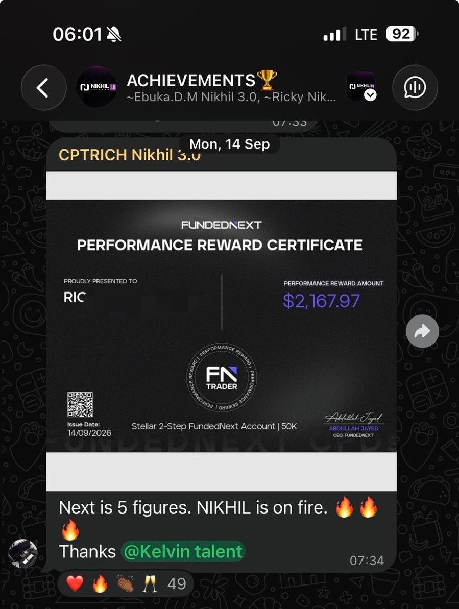 Kelvintalent_'s tweet photo. Imagine i didn't create NIKHIL 2 years ago

Anyone who has received a payout before and understands the amount of work it takes to get there knows that this is no small achievement.

GM Billionaires , Trading will pay you too🫵 https://t.co/dF6US7f9Xr