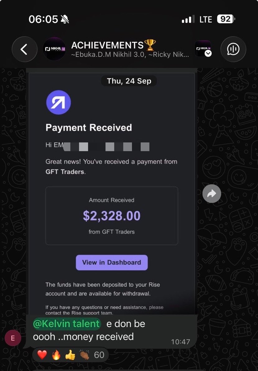 Kelvintalent_'s tweet photo. Imagine i didn't create NIKHIL 2 years ago

Anyone who has received a payout before and understands the amount of work it takes to get there knows that this is no small achievement.

GM Billionaires , Trading will pay you too🫵 https://t.co/dF6US7f9Xr