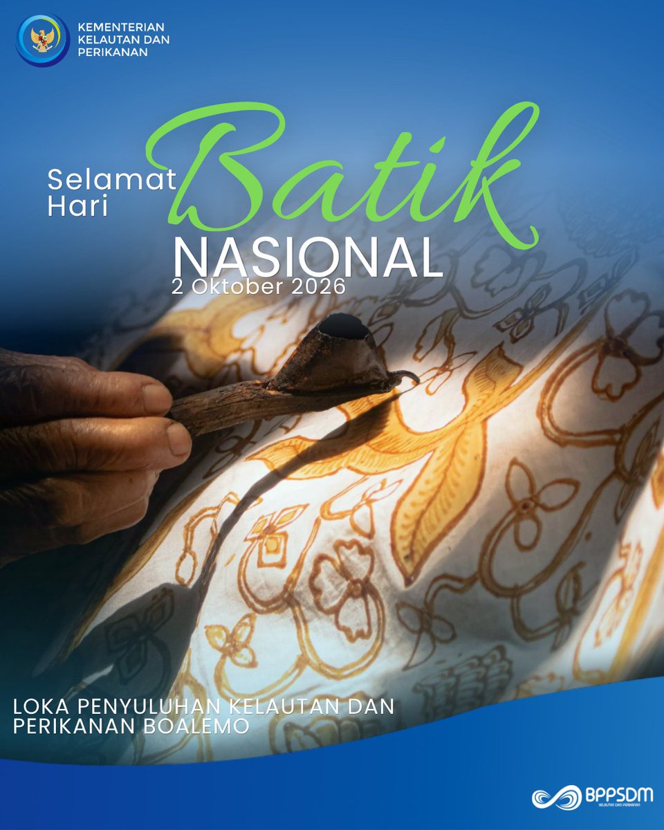 lpkp_boalemo's tweet photo. Selamat Hari Batik Nasional! 🇮🇩
Mari bangga mengenakan dan melestarikan batik sebagai warisan budaya Indonesia. 
Batik, identitas bangsa, karya yang terus hidup dan berkembang. ✨

#HariBatikNasional #BanggaBatikIndonesia #CintaBudayaIndonesia https://t.co/HMsI9oGAkW
