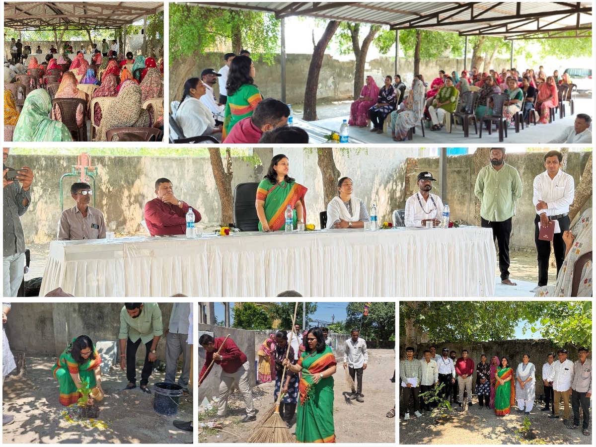 GlpcLivelihood's tweet photo. ખમીદાણા ગામે ગ્રામસભા : આજીવિકા, મહિલા સશક્તિકરણ અને સ્વચ્છતાનો સંદેશ

📍 ખમીદાણા, બરવાળા | બોટાદ | તા. ૦૨/૧૦/૨૦૨૬

ગા���ધી જયંતીના પાવન અવસરે ખમીદાણા ગામ ખાતે શ્રીમતી પ્રશસ્તિ પારીક -IAS, મેનેજિંગ ડિરેક્ટરશ્રીની ઉપસ્થિતિમાં આયોજિત ગ્રામસભામાં એમડી - જીલપીસી દ્વારા  ગ્રામજનો તથા સ્વસહાય જૂથની બહેનો સાથે DAY-NRLM (મિશન મંગલમ) અંતર્ગત સંવાદ કરી વિવિધ આજીવિકા પ્રવૃત્તિઓ, માર્કેટ લિંકેજ અને માર્કેટિંગ સપોર્ટ અંગે માર્ગદર્શન આપવામાં આવ્યું.

🌱 ગ્રામસભા બાદ વૃક્ષારોપણ તથા મહા શ્રમદાન દ્વારા મહાત્મા ગાંધીજીના સ્વચ્છતા અને શ્રમના સંદેશને સાકાર કરવામાં આવ્યો.

#MissionMangalam #GLPC #WomenEmpowerment #Livelihood #SHG #Swachhata #Botad