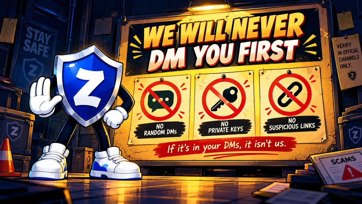 zkxwallet's tweet photo. 📌 Things ZKX Wallet will never do. Please read this once and remember it.

❌ We will never DM you first. Not on X, not on Telegram, not on Discord. If an account messages you out of nowhere claiming to be ZKX support, it isn't us.

❌ We will never ask for your recovery phrase or private key. Not to fix a transaction, not to sync your wallet, not to verify your identity, not for any reason. Anyone who asks for them is trying to take your funds.

❌ We will never send you a link to "validate", "sync", "upgrade" or "restore" your wallet. Wallet features live inside the wallet, not on a page someone sends you.

If you see an account using our name or logo to do any of these, please report it and block it. Scammers often show up in the replies under our posts, so be careful who you trust there.

When in doubt, go to our official website yourself and start from there 👉 https://t.co/5a2eQVQE6L