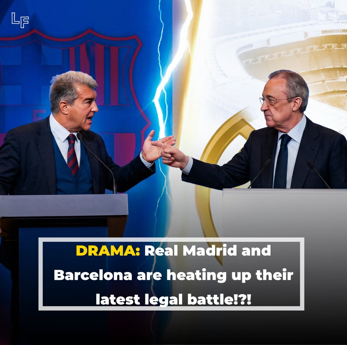 LanksFootball's tweet photo. 🚨Real and Barca dragging each other to court again!?!?!?

Specifically, on October 1, 2026, UEFA confirmed receiving a massive 50,000-PAGE dossier provided by Real Madrid regarding the "Negreira Case". The core objective of President Florentino Perez and Real Madrid in this move is to pressure UEFA to urgently clarify the true purpose of the $9.43 million paid by Barca to the former Vice President of the Technical Committee of Referees (CTA), thereby protecting the integrity and transparency of the competition.

For their part, Barcelona remain calm and firmly maintain their innocence. The Camp Nou side stated that the payments to Mr. Jose Maria Enriquez Negreira were completely legitimate expenses for "technical refereeing consultancy" services and reports. Barca even filed a lawsuit against Real Madrid's President for defamation in June 2026. In another development, the Negreira family maintains that this work was real, but Mr. Negreira himself (now 80 years old) suffers from Alzheimer's disease and is unlikely to be fit to stand trial.

Currently, UEFA is not opening a new investigation but merely merging the documents provided by Real into the preliminary investigation file ongoing since 2023, while awaiting a formal criminal ruling from the Spanish judiciary. If the court concludes that Barcelona engaged in "sports corruption" or used financial means to influence match outcomes, the potential sanction under Article 4 of UEFA regulations is a one-season ban from European competitions.
#Lamfao #Football