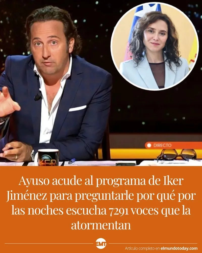 JulianMaciasT's tweet photo. Brutal esto de @elmundotoday https://t.co/w6TUcK2haJ