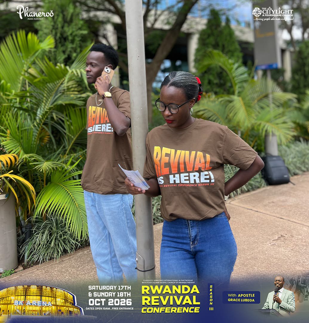Manifest_Rwanda's tweet photo. RWANDA, THE WAIT IS OVER! 🇷🇼🔥

Apostle Grace Lubega is in Rwanda this October for Rwanda Revival Conference — Season III.

📅 October 17–18, 2026
📍 BK Arena, Kigali
⏰ Gates Open: 10 AM
🎟️ FREE ENTRANCE!

Arise, shine; for your light has come!
— Isaiah 60:1 (NKJV)

🔗 Register: https://t.co/OYi2pTS2mK

#ApostleGraceInRwanda
#RwandaRevivalSeason3
#RwandaRevivalConference