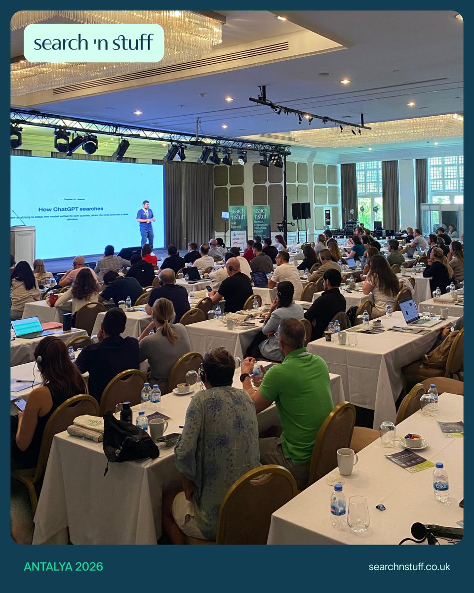 searchandstuff's tweet photo. 🔎 Which actions raise your chances of being cited in ChatGPT, Gemini and Perplexity, and which classic tactics backfire? @metehan777 of Peec AI shares the patterns in “Beyond the ChatGPT Leak: The Citation Patterns Shaping GEO.” #SearchNStuffAntalya https://t.co/aN4SUfHA02