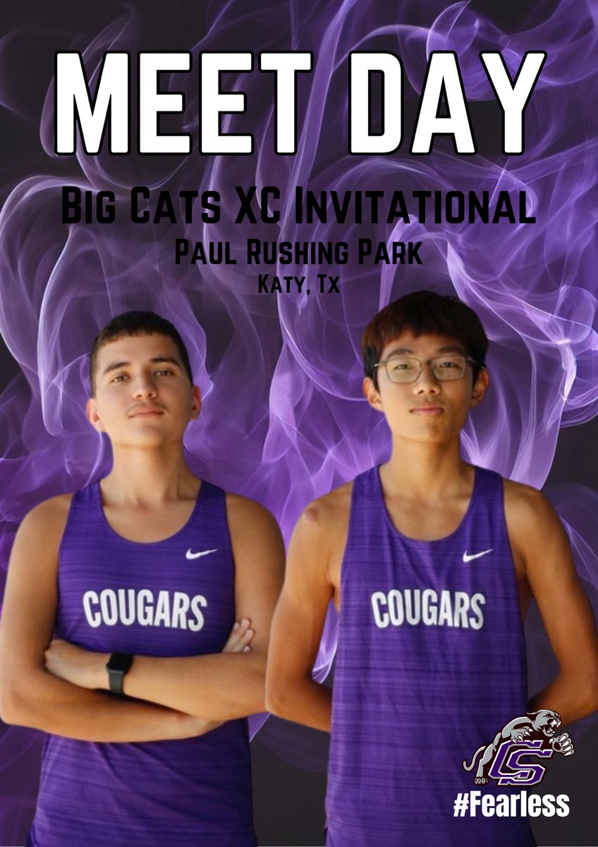CSHS_Distance's tweet photo. 🏁RACE DAY🏁

Here we go again‼️

🆚Big Cats XC Invitational
📍Paul Rushing Park
🌎Katy, Tx
📊 https://t.co/QCw9CeSFZ7

#FearLess https://t.co/wsMzToPmgX