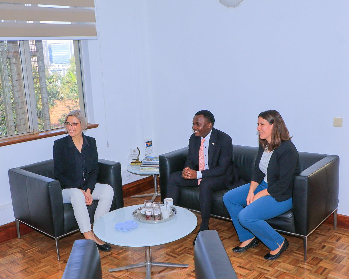 LAlionzi's tweet photo. This morning, I had the pleasure of meeting H.E. Sigrid Sommer, Ambassador of Germany to Uganda, and Alicia van den Boom, Head of Cooperation at the Embassy of Germany in Kampala. https://t.co/AomlQY8AD1