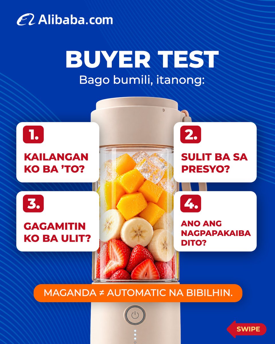 AlibabaSEA_'s tweet photo. Not every product that looks good is automatically a good choice for your business. Before sourcing, consider its value, price, and market potential.

💡 Think like your buyer before placing an order. Then find your next product on https://t.co/Jam8DjxYfI.

#AlibabaCom #Sourcing https://t.co/9blsuBZPcA