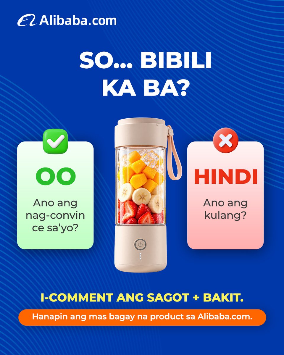 AlibabaSEA_'s tweet photo. Not every product that looks good is automatically a good choice for your business. Before sourcing, consider its value, price, and market potential.

💡 Think like your buyer before placing an order. Then find your next product on https://t.co/Jam8DjxYfI.

#AlibabaCom #Sourcing https://t.co/9blsuBZPcA