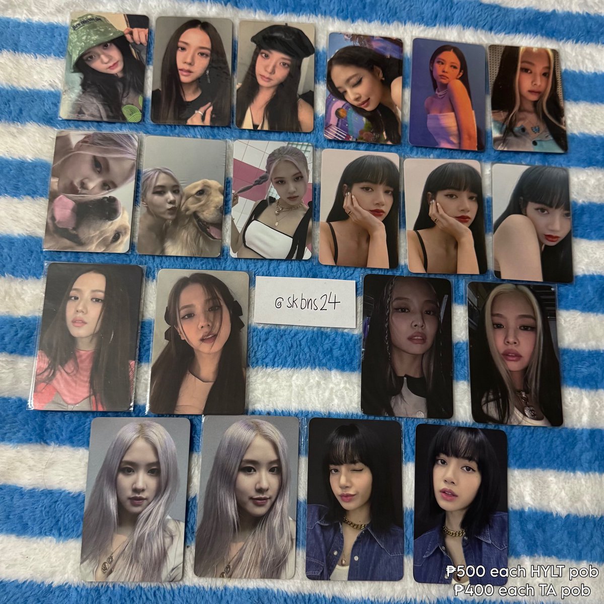 skbns24's tweet photo. wts lfb blackpink hatian pcs ph

-will push through once all or mostly are taken. 

[ANYONE CAN HOST]

reply mine + emoji | can steal and add.

check reply for freebies!

Jisoo Jennie Rosè Lisa Rosie Lalisa Lilies Kim POB Ktown4u weverse the show hawaii hylt deadline bornpink ktl https://t.co/K1mrWbDEfw