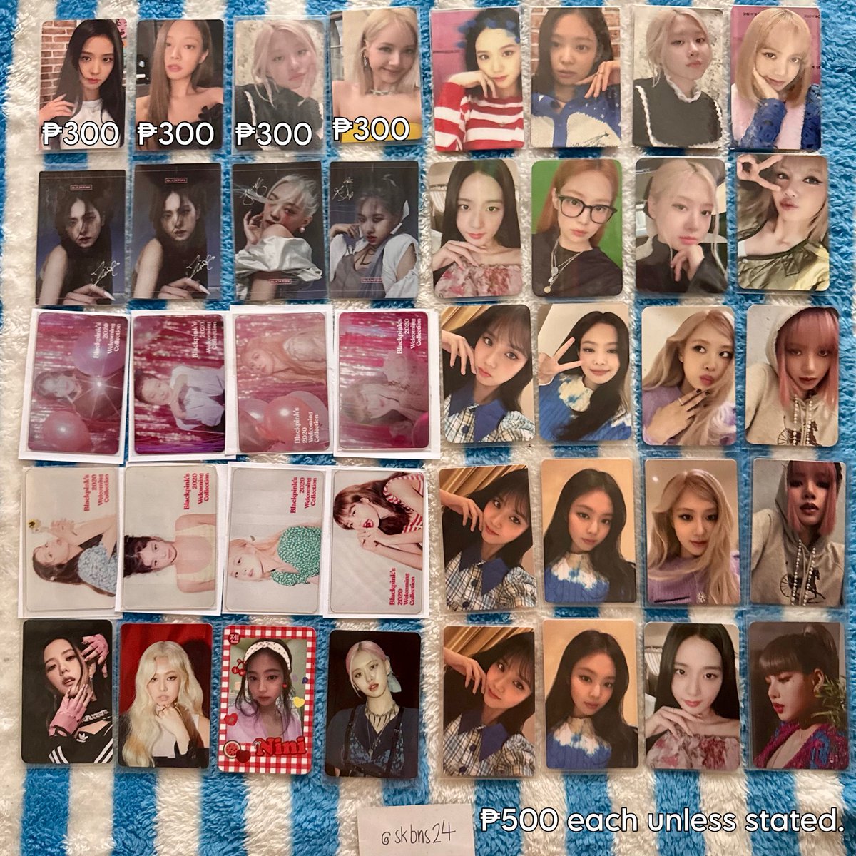 skbns24's tweet photo. wts lfb blackpink hatian pcs ph

-will push through once all or mostly are taken. 

[ANYONE CAN HOST]

reply mine + emoji | can steal and add.

check reply for freebies!

Jisoo Jennie Rosè Lisa Rosie Lalisa Lilies Kim POB Ktown4u weverse the show hawaii hylt deadline bornpink ktl https://t.co/K1mrWbDEfw