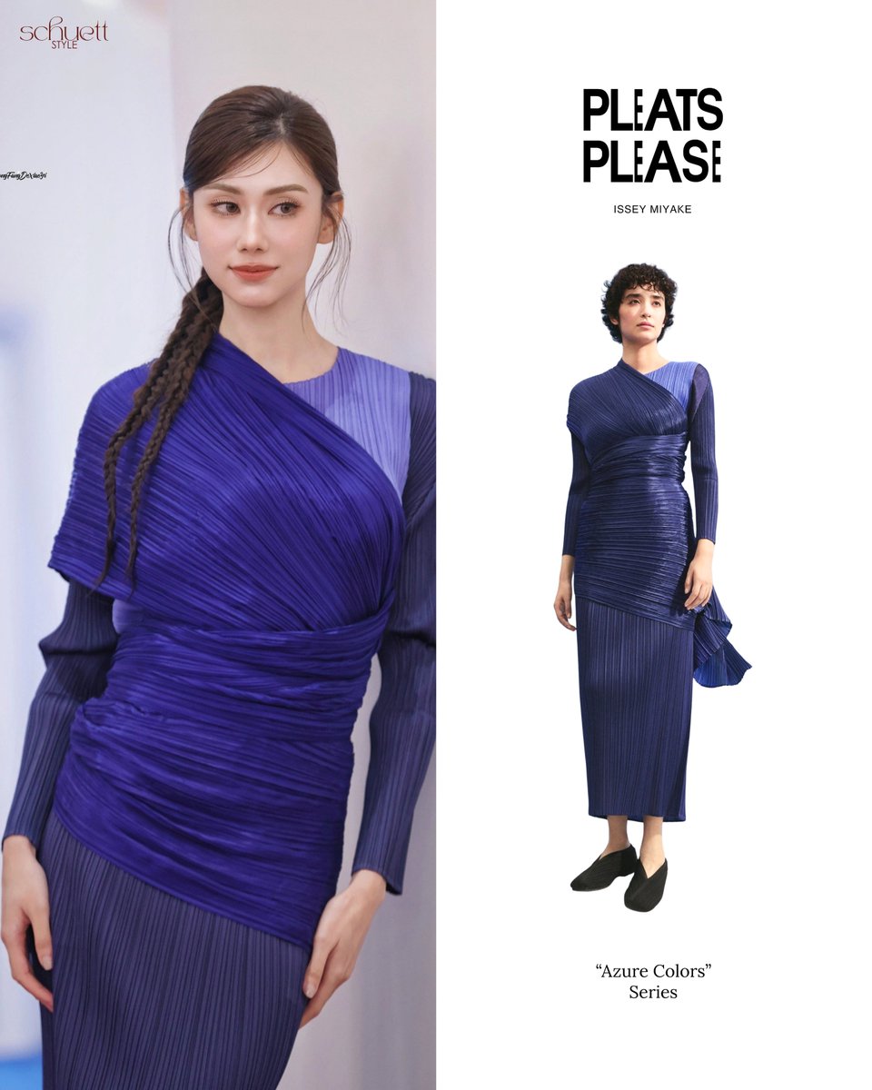 schuettstyle's tweet photo. 100126 | Lena’s look at Pleats Please Issey Miyake “Azure Colors” Pop-up Opening at Central Chidlom. 

Photo Credits: @eastern0122 

LENA AT PLPL ISSEY MIYAKE
#plplisseymiyakexLena
#EverydaywithPLPL
#lalinalena #ลีน่าลลินา https://t.co/FLjNR4rsz7