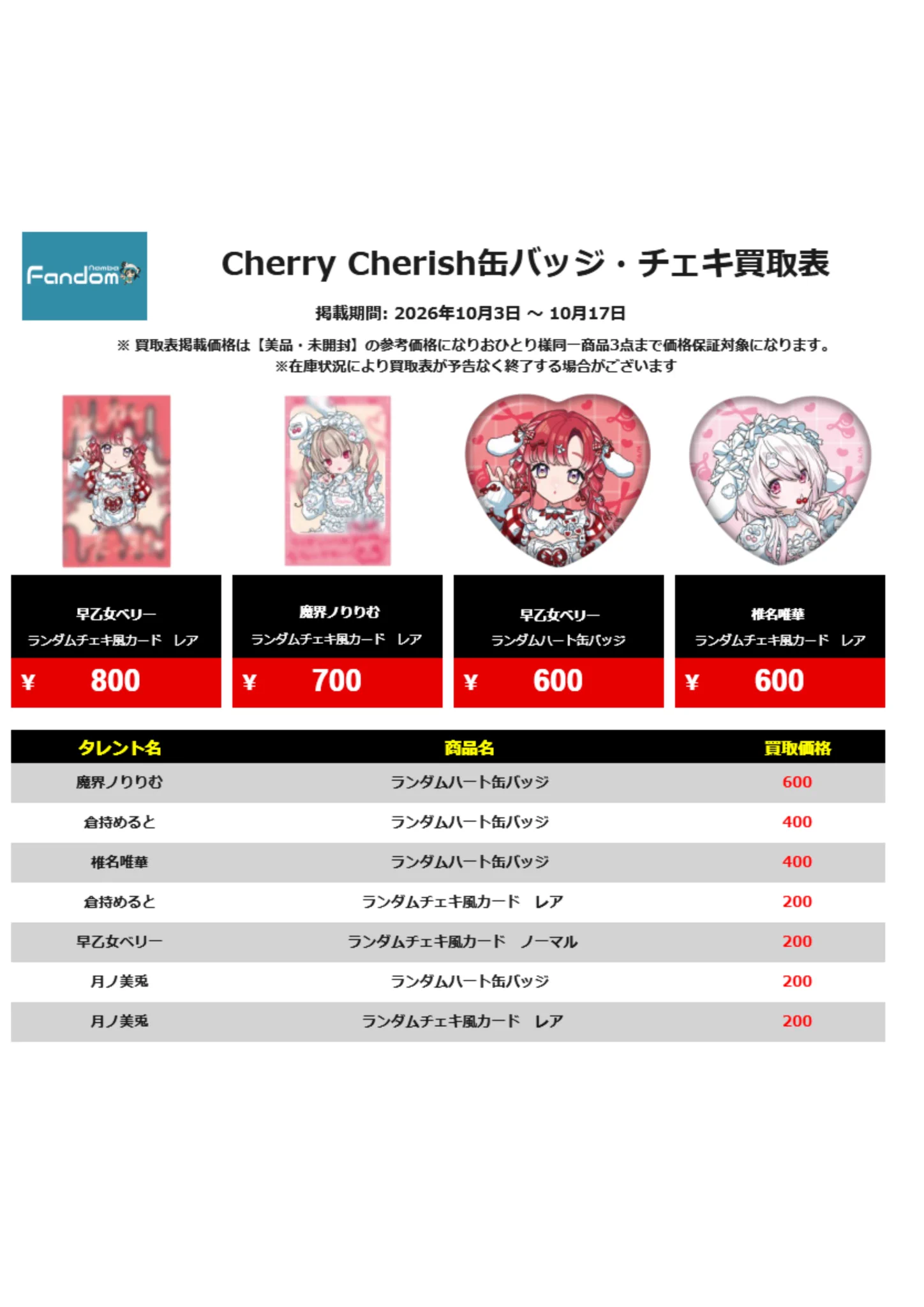 買取】FandomNamba on X: 