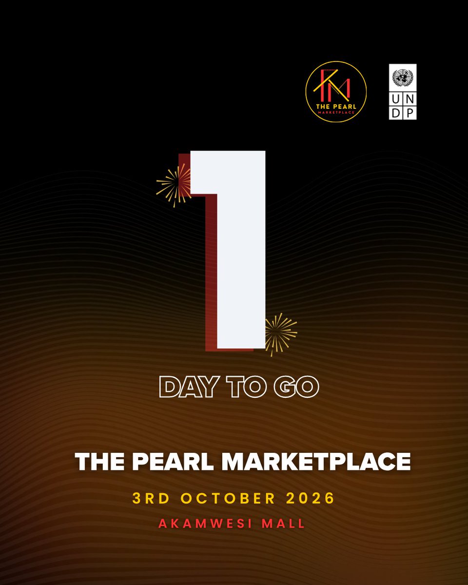UGPearlMarket's tweet photo. 1 DAY TO GO! 📢⏳

All roads lead to Akamwesi Mall for #ThePearlMarketplace!!! 🔥

See you this Saturday! 🛍️💃 https://t.co/6JCR22wH6o