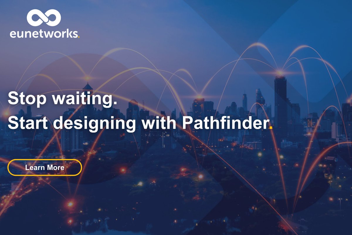 euNetworks's tweet photo. Have you tried Pathfinder yet?

Pathfinder is our game-changing self-service route design tool that allows you to design capacity-validated Long Haul Wave and Metro Fibre routes, get instant pricing, and place orders yourself.

Find out more: https://t.co/yZAWPgmvlQ https://t.co/d6VcOMonj7