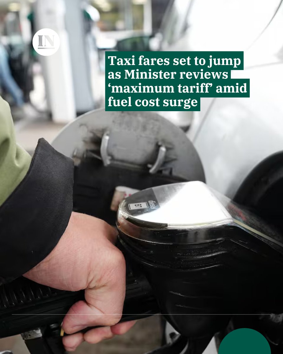 irish_news's tweet photo. Taxi fares across Northern Ireland look set to increase as soaring fuel prices put pressure on the industry.

The warning comes after Infrastructure Minister Liz Kimmins confirmed her department is reviewing the maximum taxi fare tariff in light of the surging costs, while operators on the ground warn they won’t be able to absorb the rising prices much longer.

Read more: https://t.co/TeRqyT0U6h