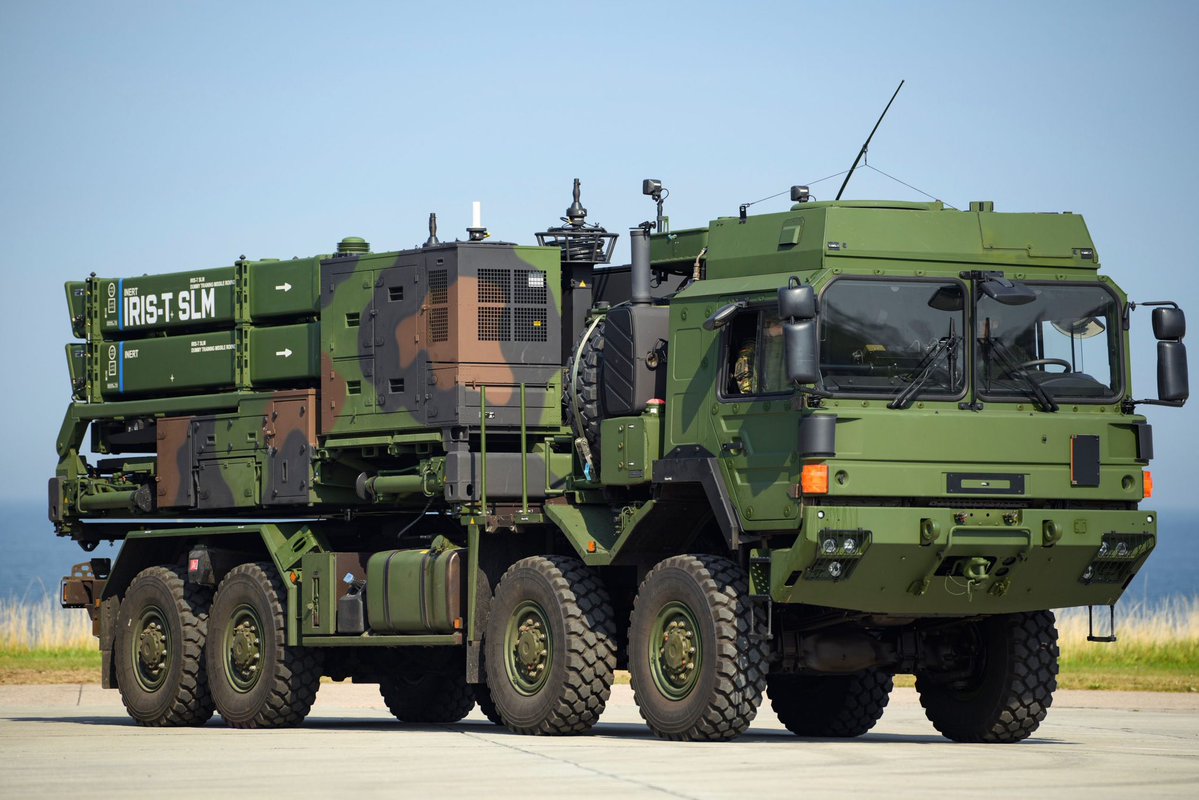 front_ukrainian's tweet photo. ❗️Ukraine has received its 11th IRIS-T SLM surface-to-air missile system from Germany, which has already been put into service and deployed for air defense. The German Aid to Ukraine project reported this on October 1, citing a well-informed source; the information was released several weeks after the delivery for security reasons. This is the second such fire unit delivered in 2026 and the eleventh overall since the start of the full-scale invasion; one more is expected by the end of the year.